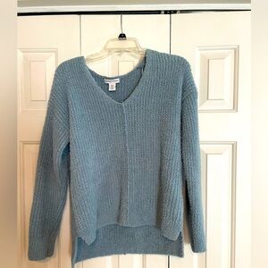 Cupcakes & Cashmere Baby Blue V Neck